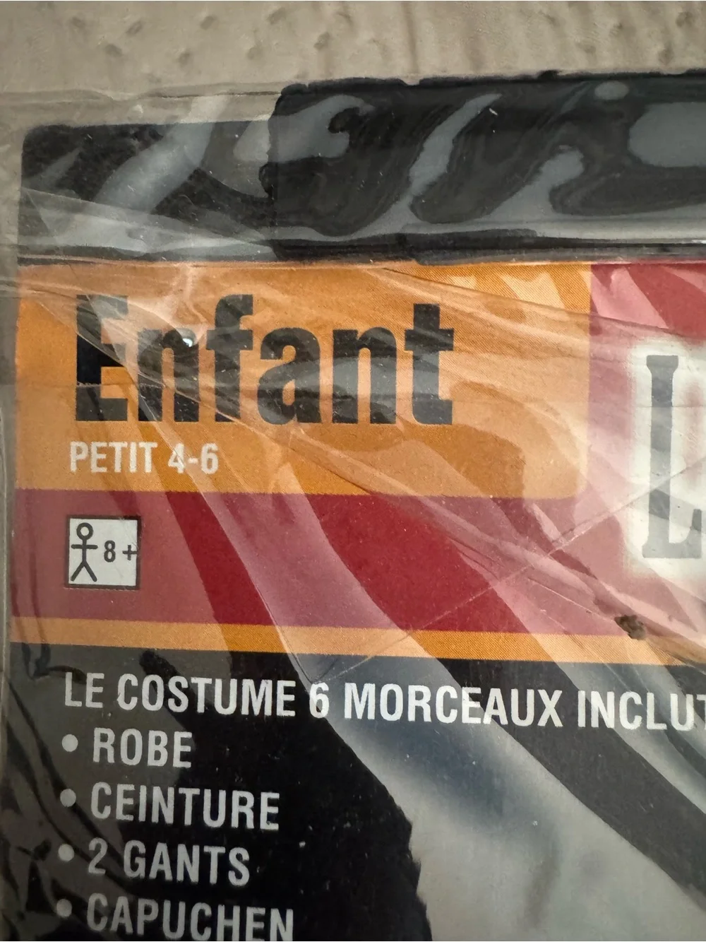 Unknown Brand Child Phantom Robe Costume - Black S 4-6